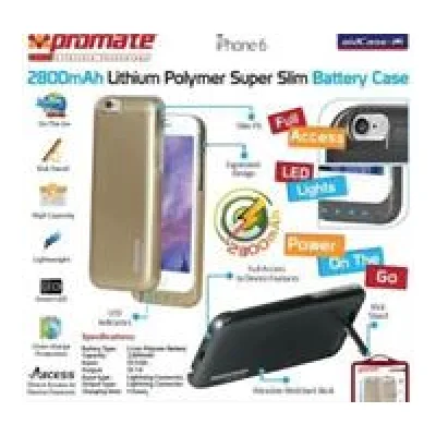 Promate aidCase-i6 2800mAh Lithium Polymer