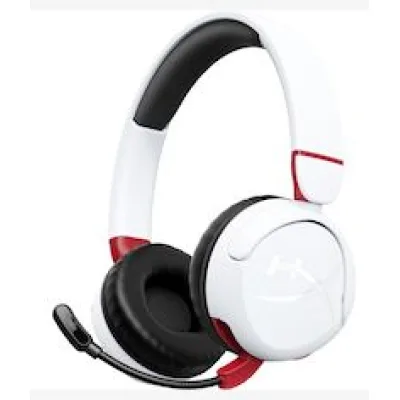 HP HyperX Cloud Mini Wireless White And Red Headset with Microphone