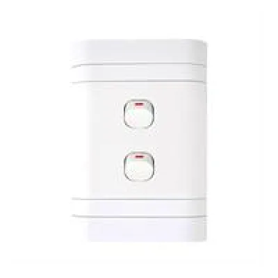 Lesco Flush Cover with 2 Lever 1 Way Switch