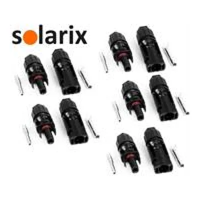 Solarix MC4 Solar Connectors Male And Female Pack Of 5 Sets